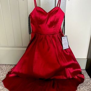 NEW, Ruby Red formal/Prom high low dress
